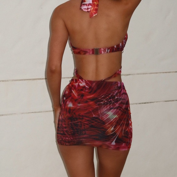 NWT Outcast Seyba Mini Dress Animalia - Picture 3 of 3